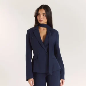 Blazer Ajusté Multi-façons - Bleu Marine