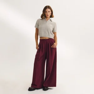 Pantalon Large - Laque cerise