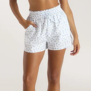 Short de Pyjama Bloom & Stripe - Bleu