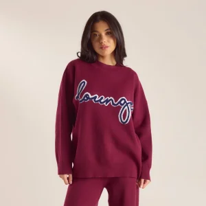 Pull en Maille avec Logo - Bordeaux