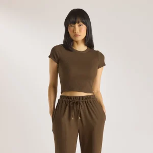 T-Shirt Waffle Baby - Chocolat