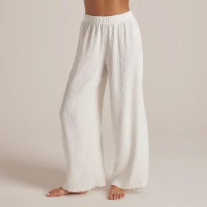 Pantalon de Pyjama Crinkle - Blanc