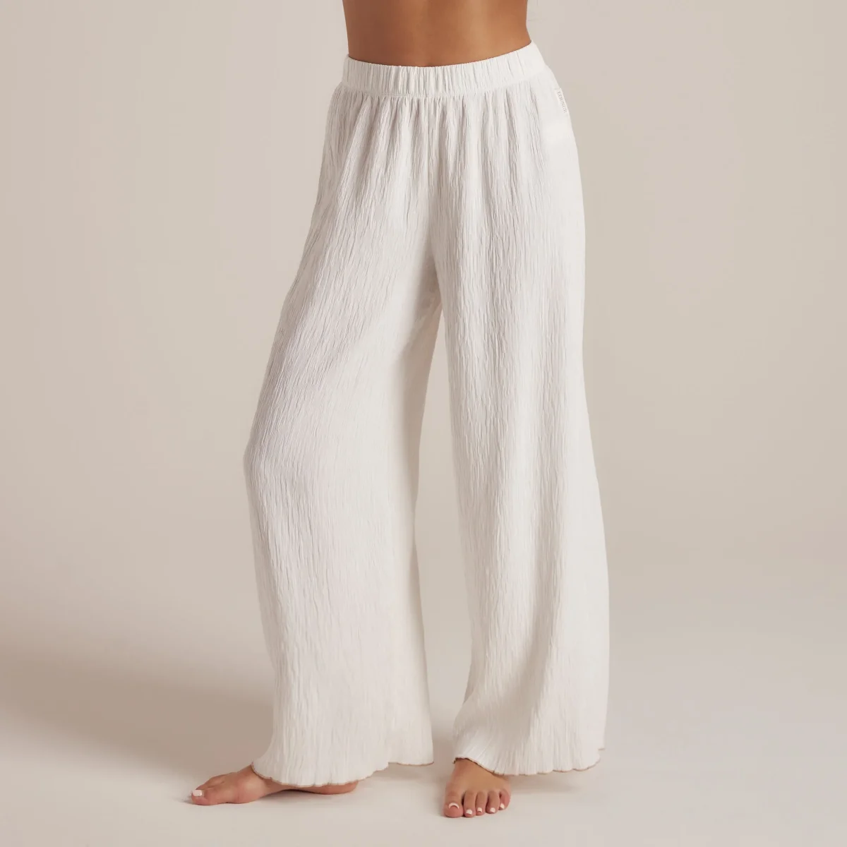 Pantalon de Pyjama Crinkle - Blanc – Image 2