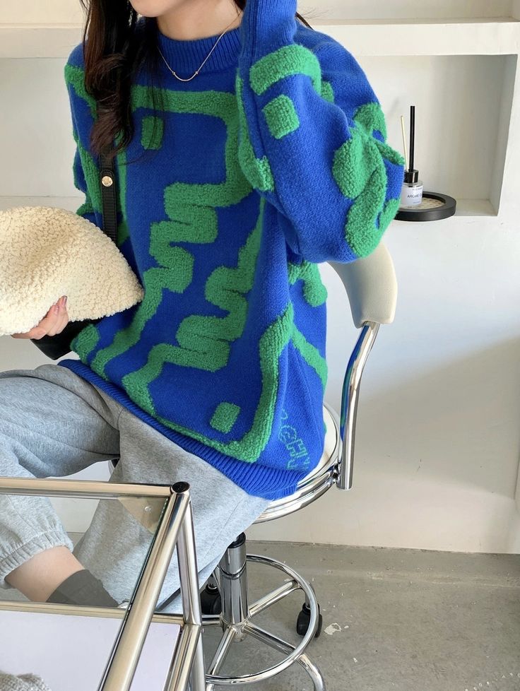 Pull épais à motif dessin animé – Image 8