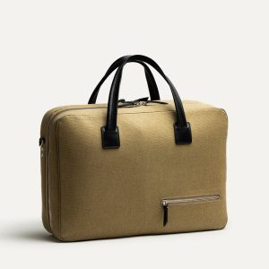 CONALLY | Toile Olive et cuir noir - Prototype #27