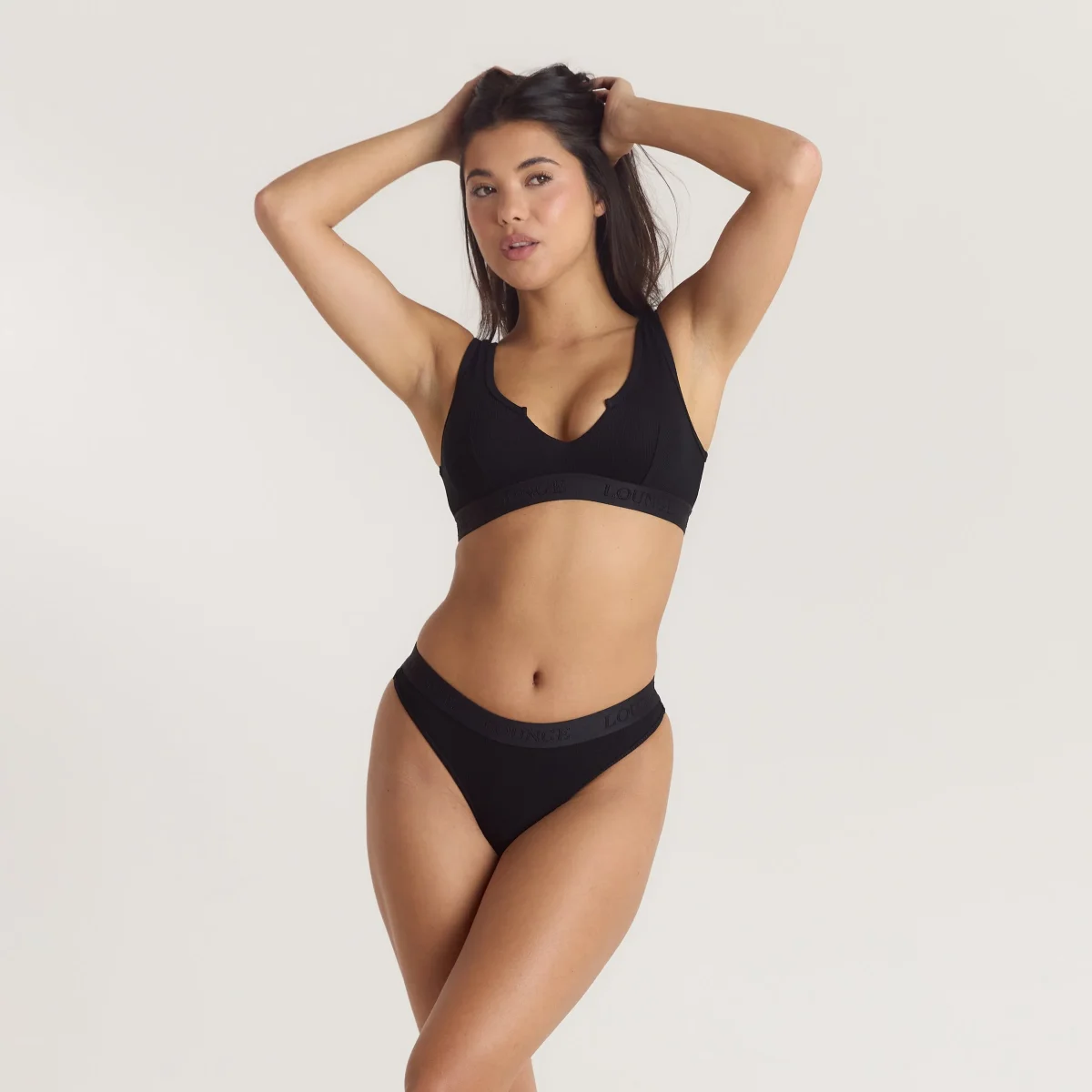 Brassière Push-Up Soft Ribbed - Noir – Image 3