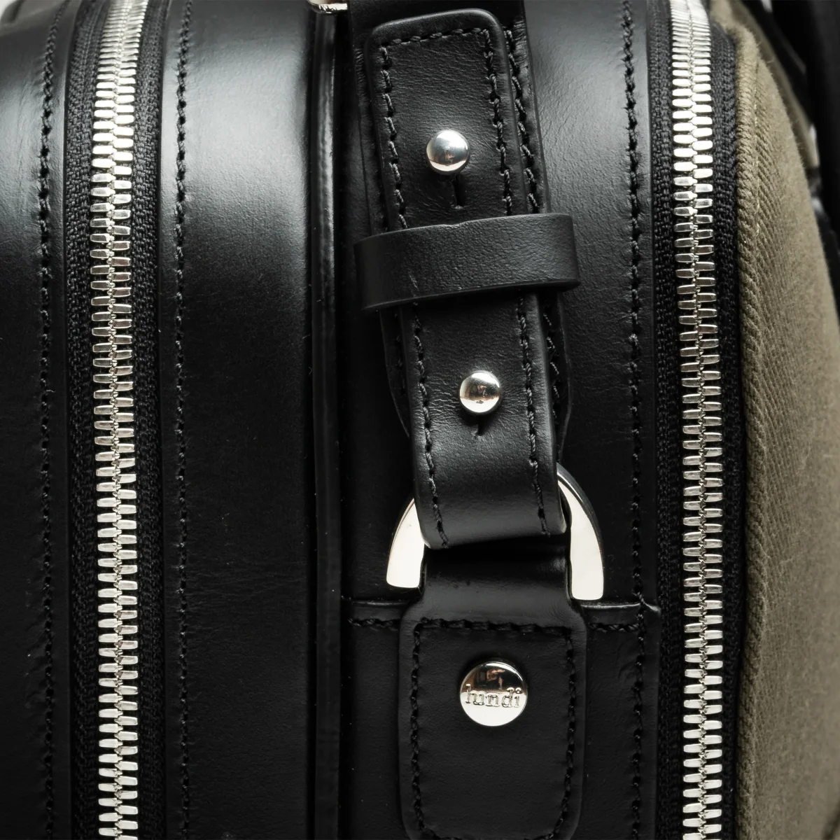 Porte documents 36 hr ~ CONALLY ~ Kaki & Noir – Image 6