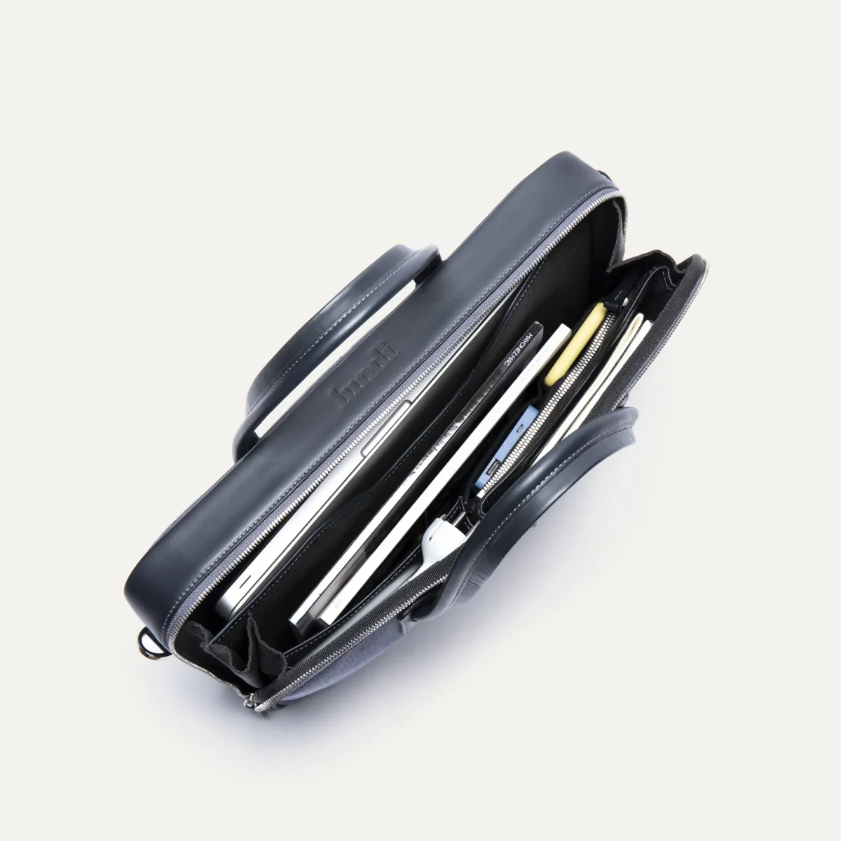 DIEGO | Toile & cuir marine – Image 3