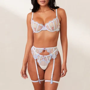 String et Porte-jarretelles Ella Intimates (Ensemble) - Blanc