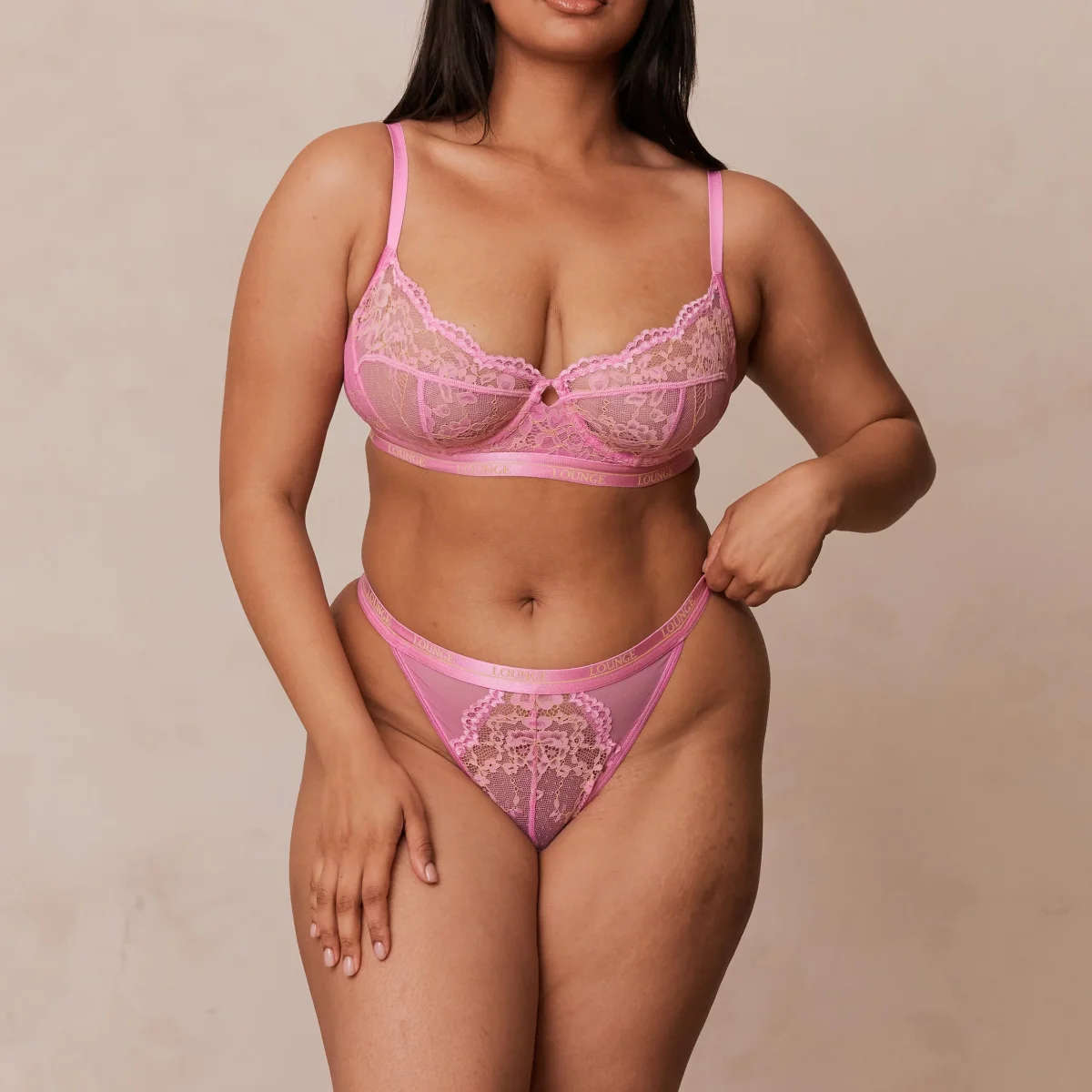 Bicolore Blossom Balcony Soutien-gorge - Rose – Image 4