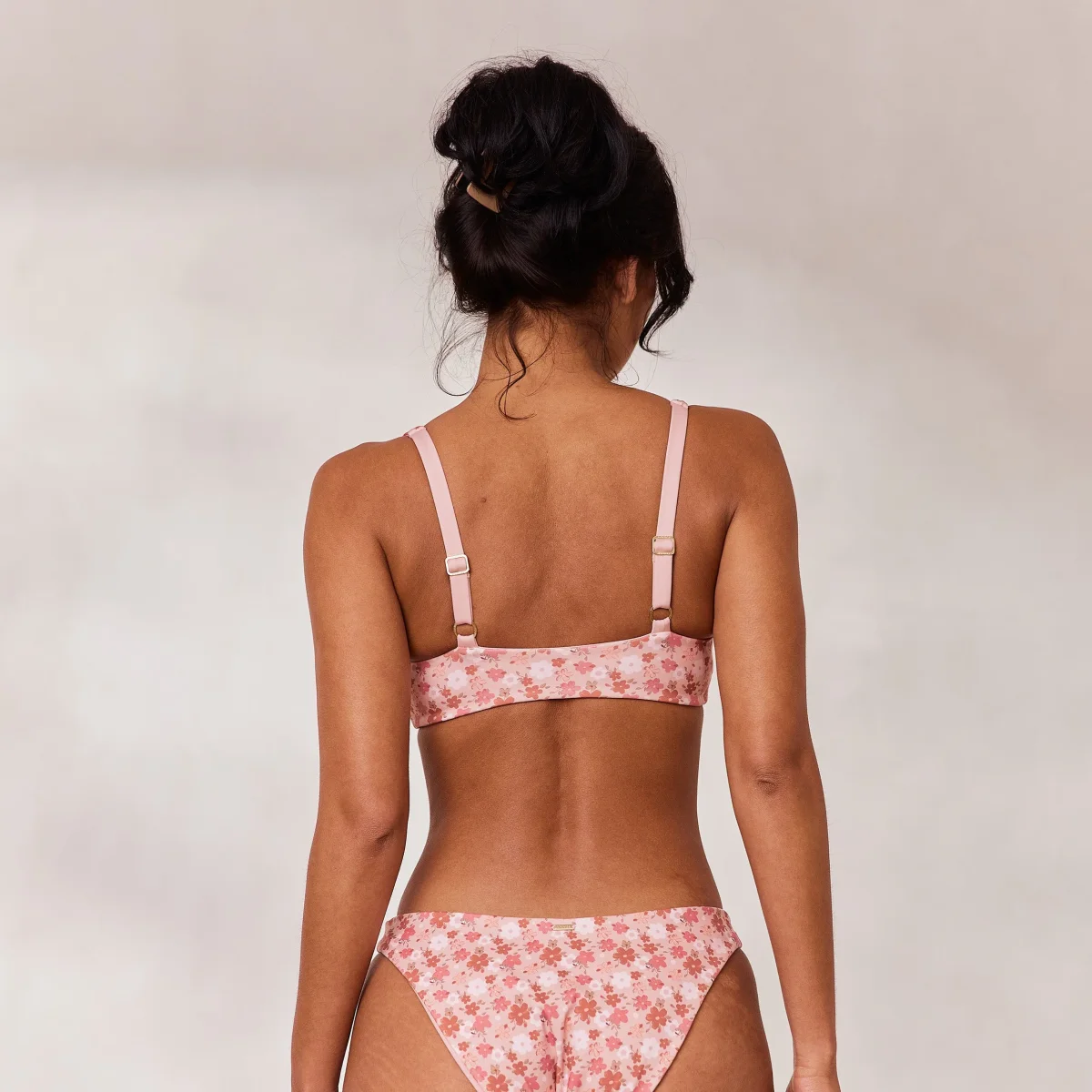 Plongeant Haut de Bikini Réversible - Rose/Floral – Image 6