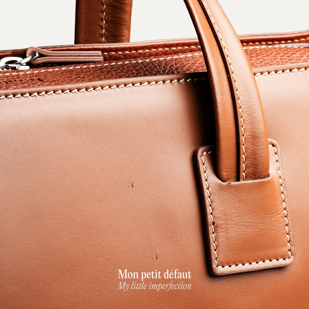 VICTOR L | Cuir Cognac - Imparfait #42 – Image 3