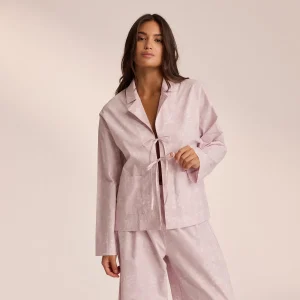 Chemise de Pyjama en Coton - Lilas