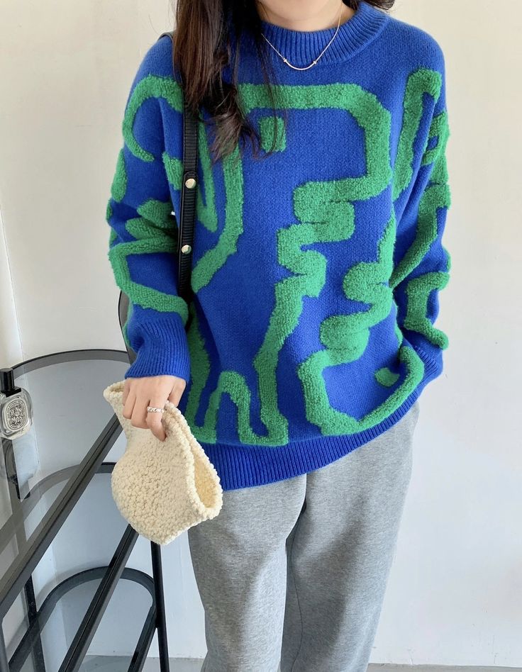 Pull épais à motif dessin animé – Image 9