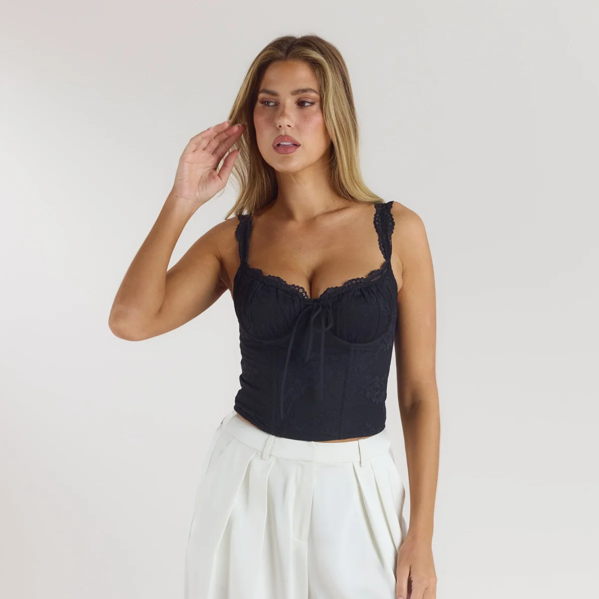 Top Corset Blossom - Noir – Image 5