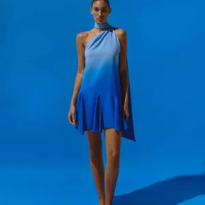 Robe Ari Tie & Dye - Bleu Polynésien