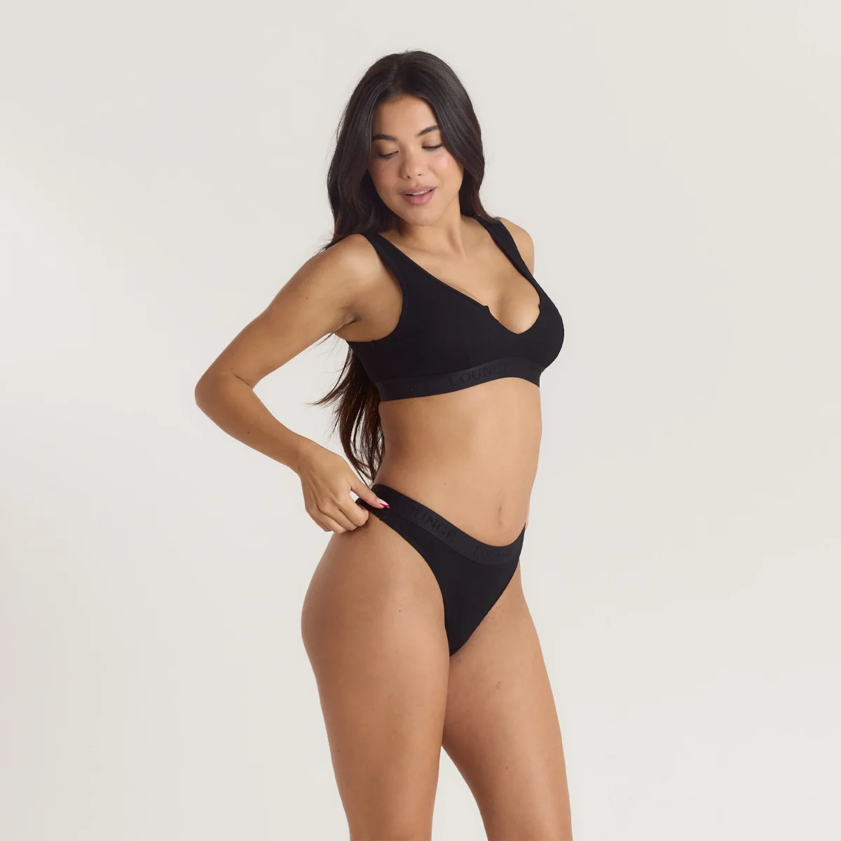 Brassière Push-Up Soft Ribbed - Noir – Image 6