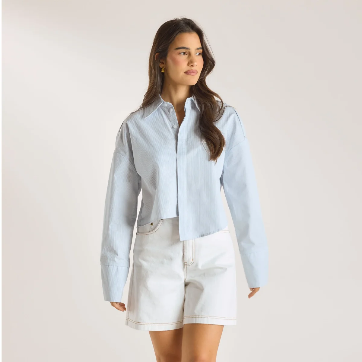 Chemise Asymétrique - Rayures Bleues – Image 6