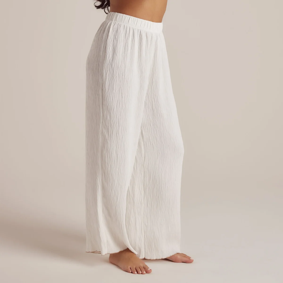 Pantalon de Pyjama Crinkle - Blanc – Image 6