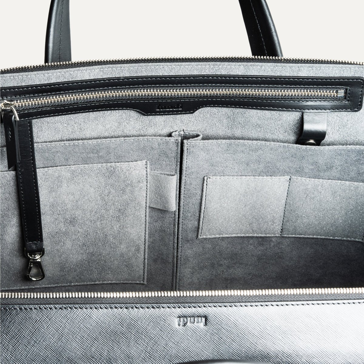 Porte-documents en cuir Saffiano ~ PAOLO II - NOIR – Image 5