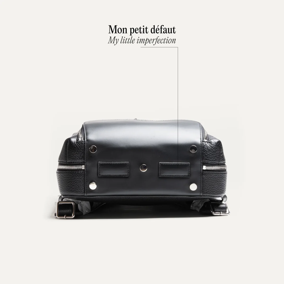 GIANI | Cuir grainé Noir - Imparfait #63 – Image 4