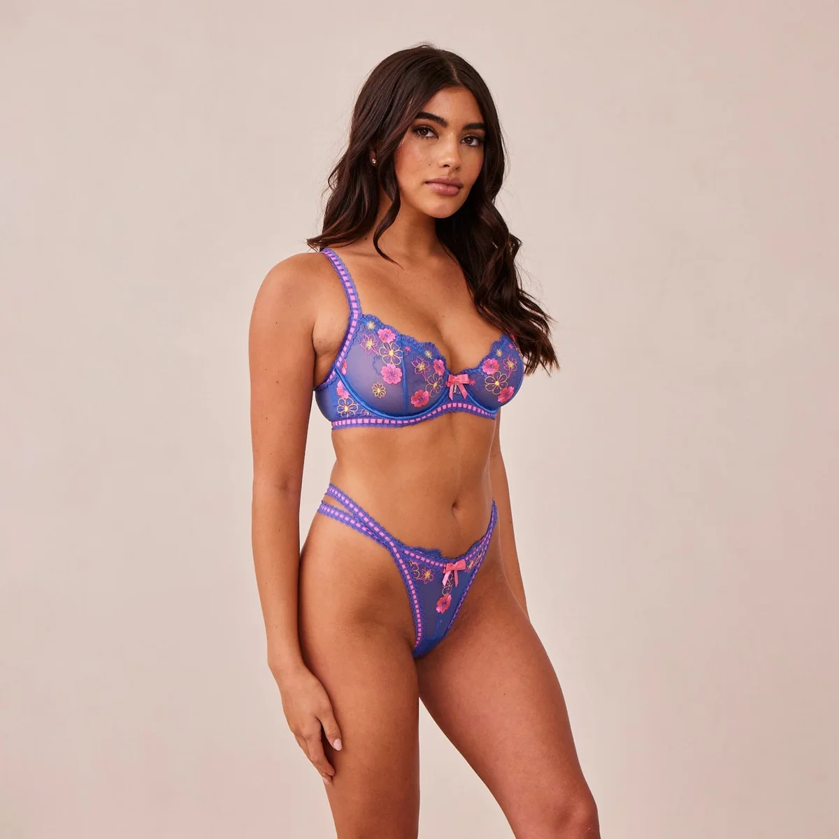 Neon Balcony Soutien-Gorge - Bleu – Image 7