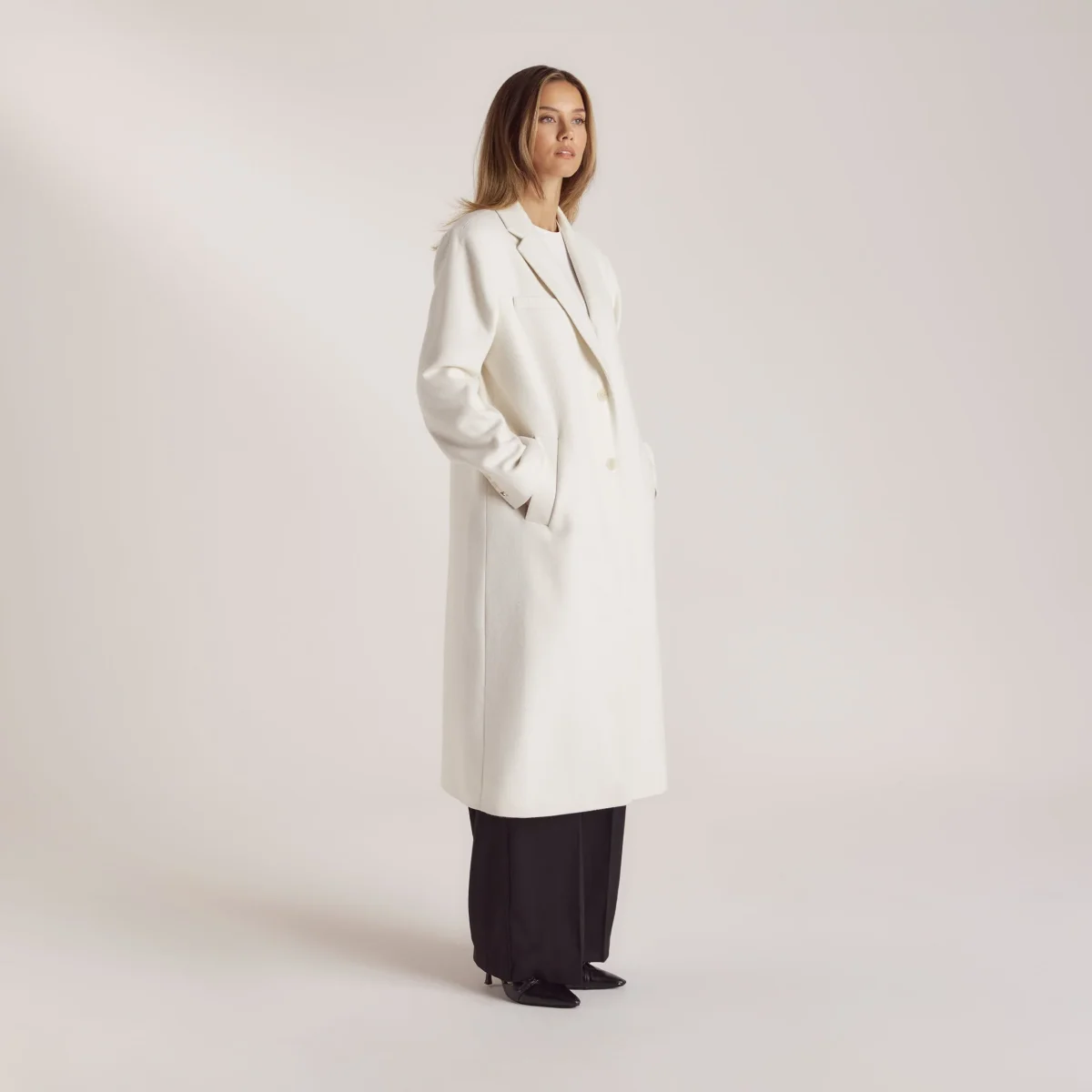 Veste Blazer en Laine - Crème – Image 7