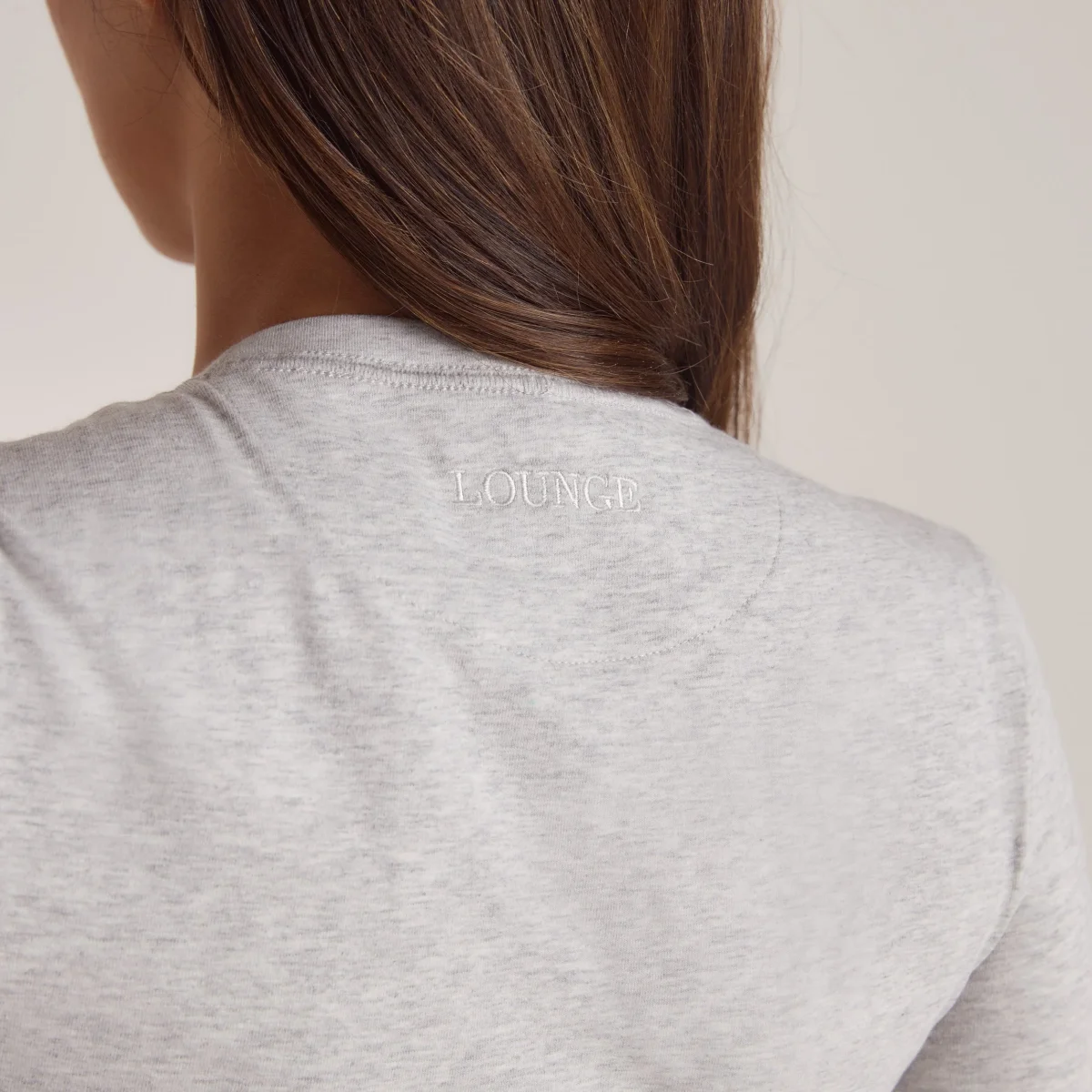 T-Shirt Manches Longues en Coton - Gris Chiné – Image 7