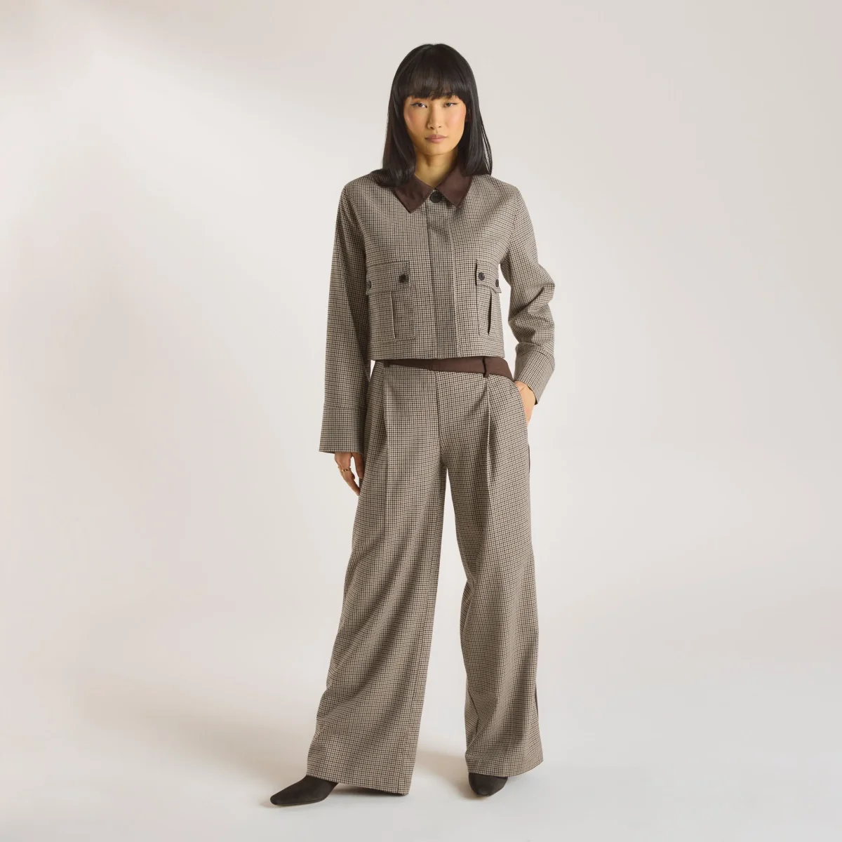 Veste Pied-de-Poule - Marron – Image 7