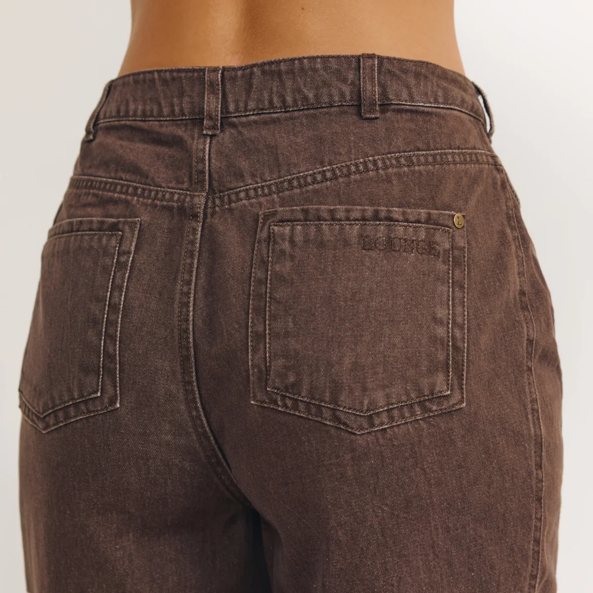 Jean Large à Taille Basse - Expresso – Image 7