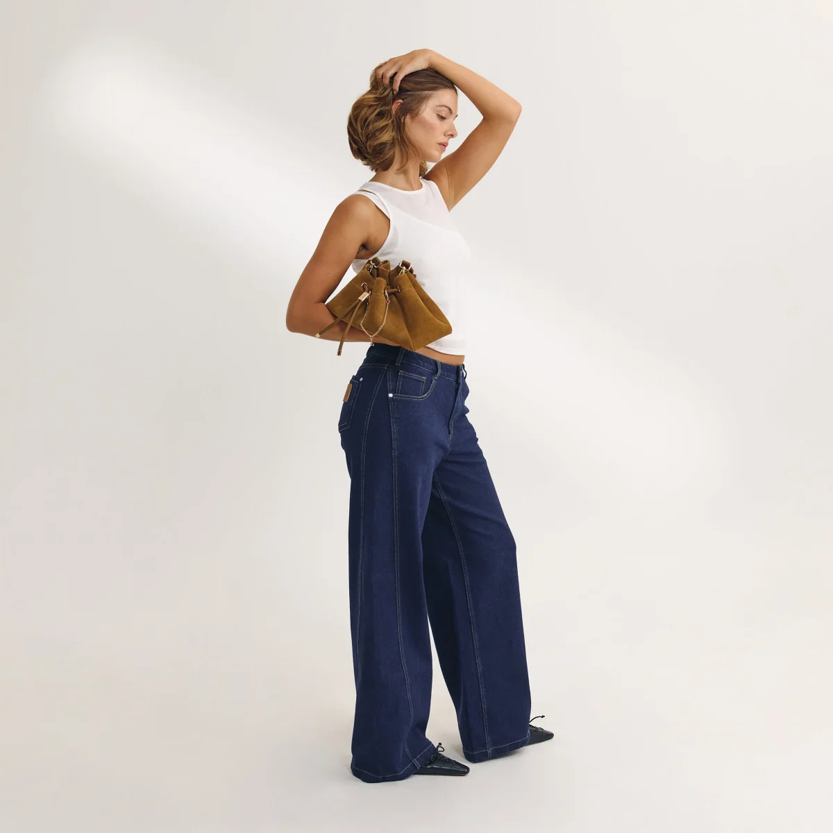 Débardeur Superposé - Blanc – Image 8