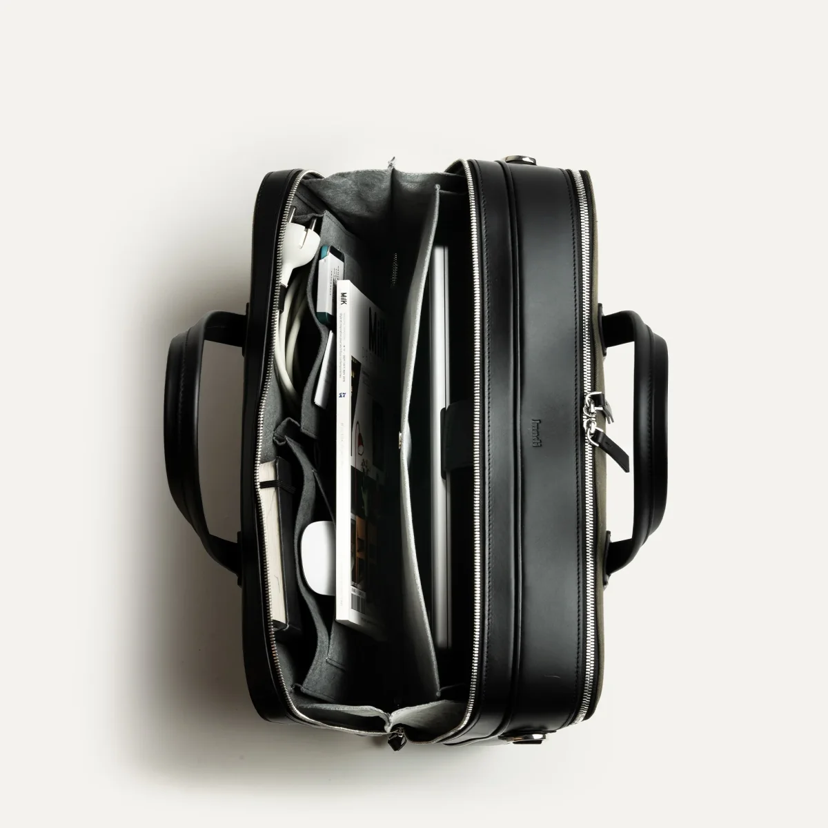 Porte documents 36 hr ~ CONALLY ~ Kaki & Noir – Image 3