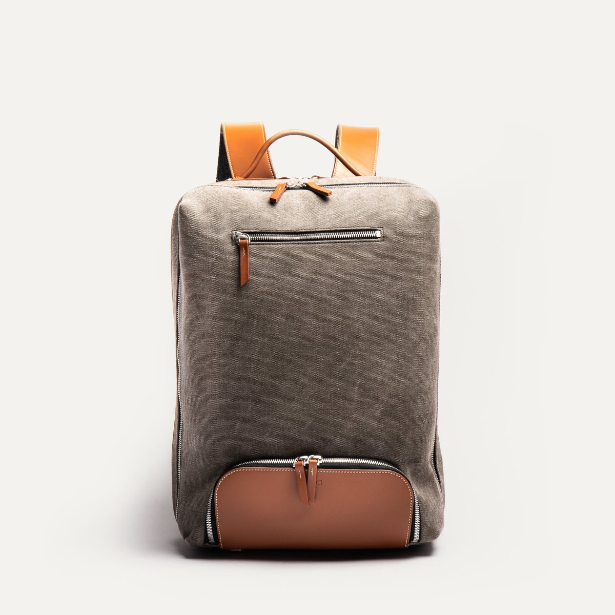 ANTOINE | Toile grise & cuir cognac - Imparfait #35 – Image 8