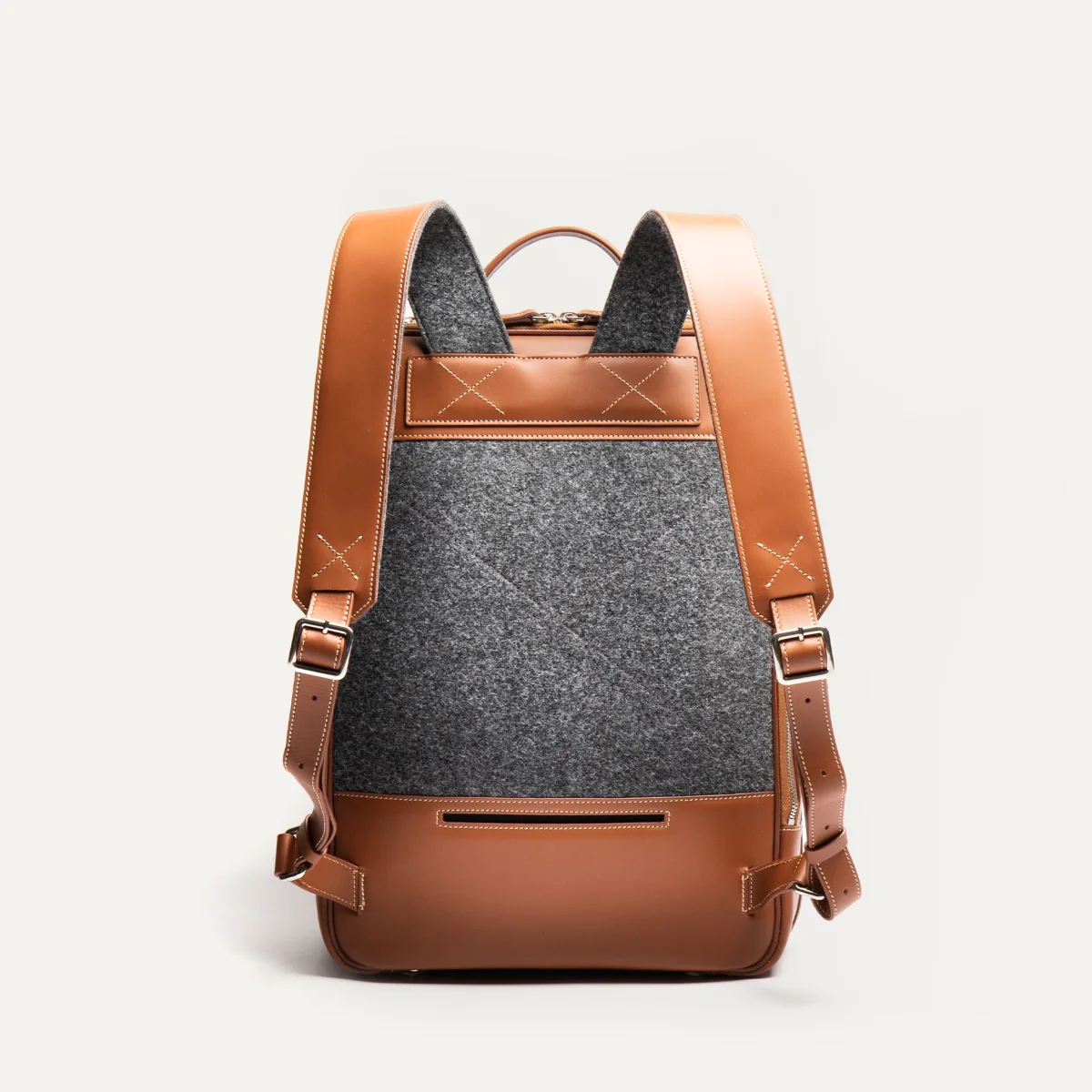 ANTOINE | Toile grise & cuir cognac - Imparfait #35 – Image 6