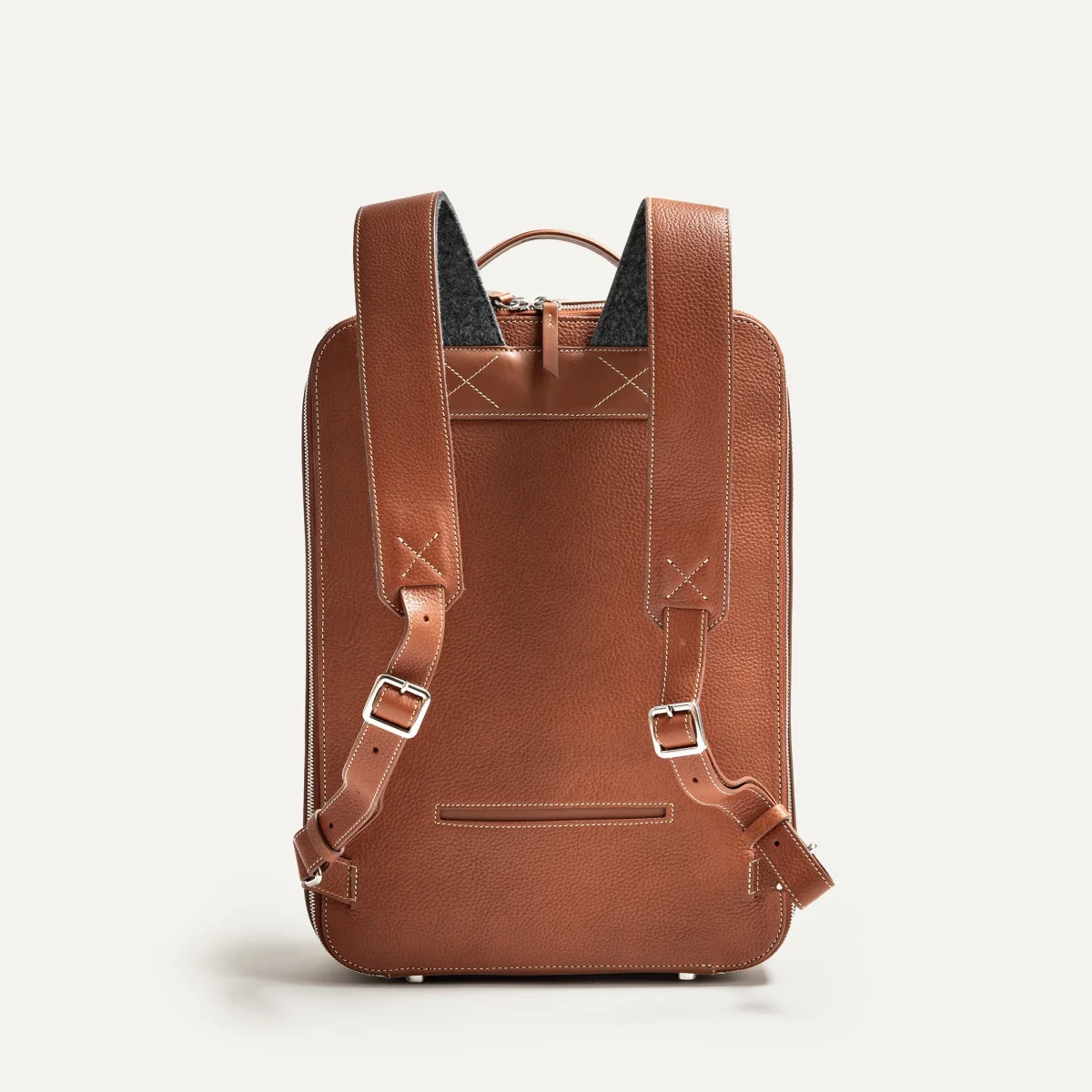 ANTOINE | Toile Sable & cuir cognac – Image 3