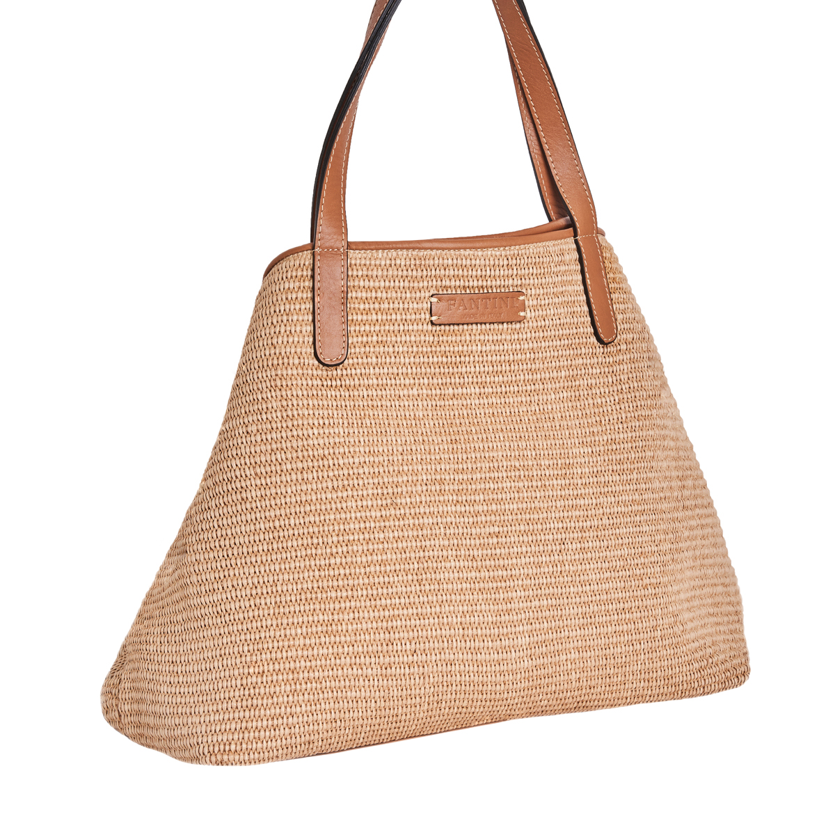 Sac en cuir et raphia Margaret – Image 6