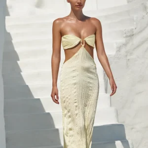 Robe longue en satin Voila