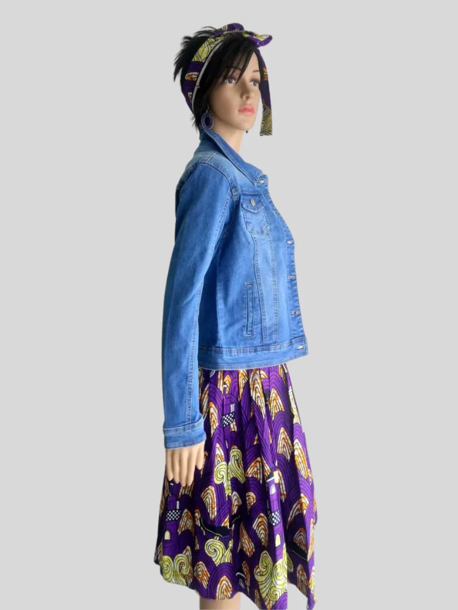 Veste en JEAN BLEUE – Image 3