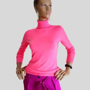 Pull ROSE à col roulé