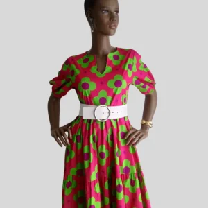 Robe CORAIL imprimée à fleurs femme