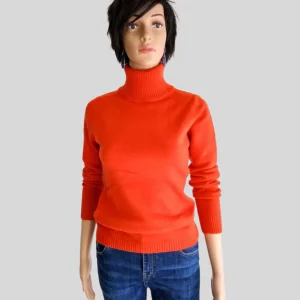 Pull ORANGE à col roulé