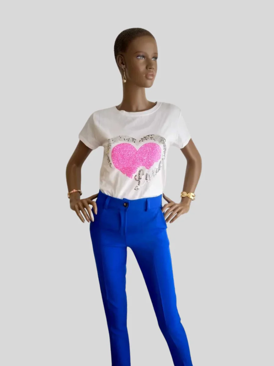 Pantalon BLEU ÉLECTRIQUE élégant – Image 6