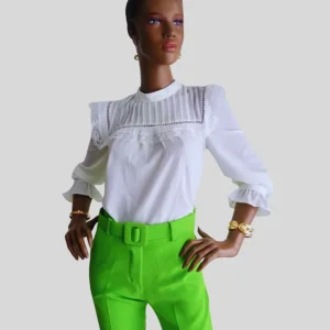 Blouse BLANCHE en dentelle