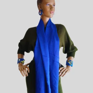 Foulard BLEU ÉLECTRIQUE en coton