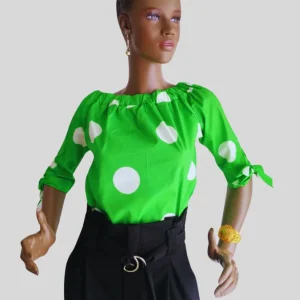 Pantalon taille haute NOIR à nouer