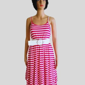 Robe ROSE FUCHSIA à rayures