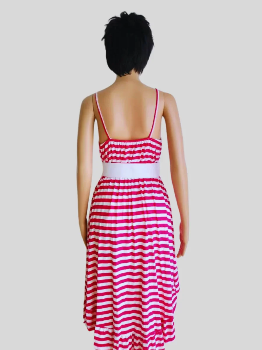 Robe ROSE FUCHSIA à rayures – Image 5