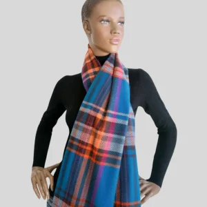 Écharpe BLEUE à carreaux