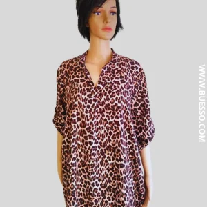 Robe-chemise léopard