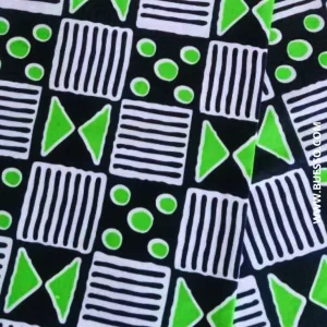 Bazin 2 TONS VERT POMME & NOIR